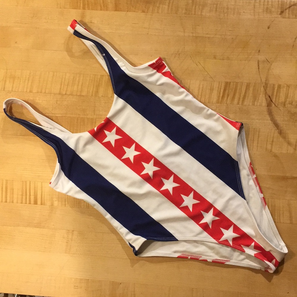One piece “American” swim suit